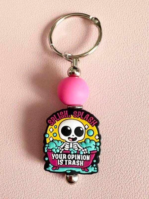 The "Splish, Splash, Your Opinion is Trash" Bar Style Tumbler Dangler for Stanley Tumbler or Yeti